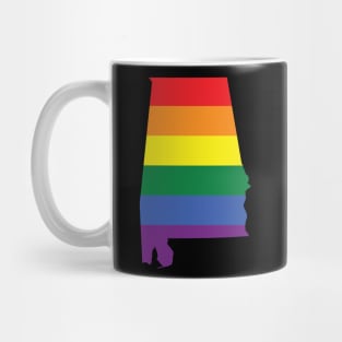 Alabama state LGBT Pride shirt Mug